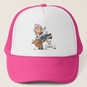 Casquette Cowgirl à Cheval sur un Taureau Chapeau
