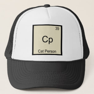 Casquette Cp - Personne Chat Funny Chimie Élément Symbole Te