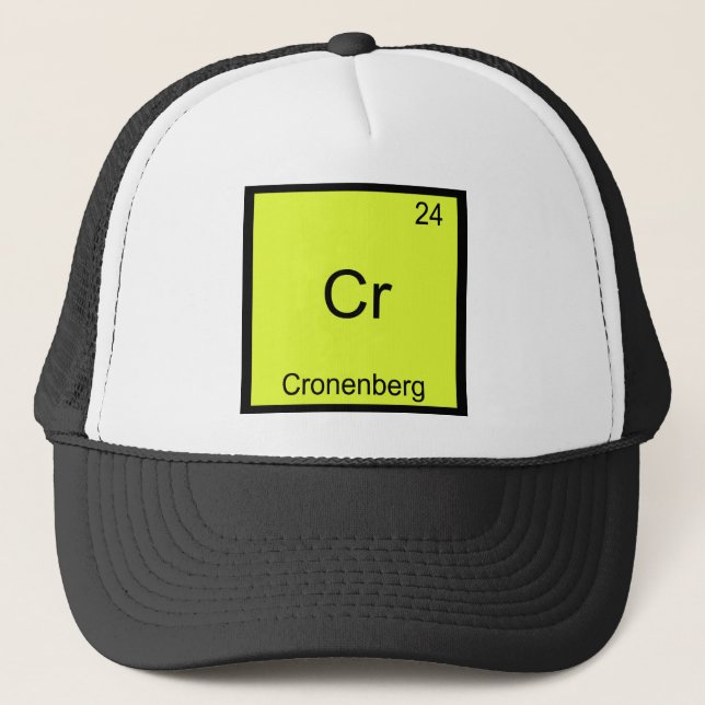 Casquette Cr - Cronenberg Tee Symbole d'Élément de Chimie Dr (Devant)
