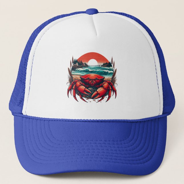 Casquette crabe côtier/marin du Maine (Devant)