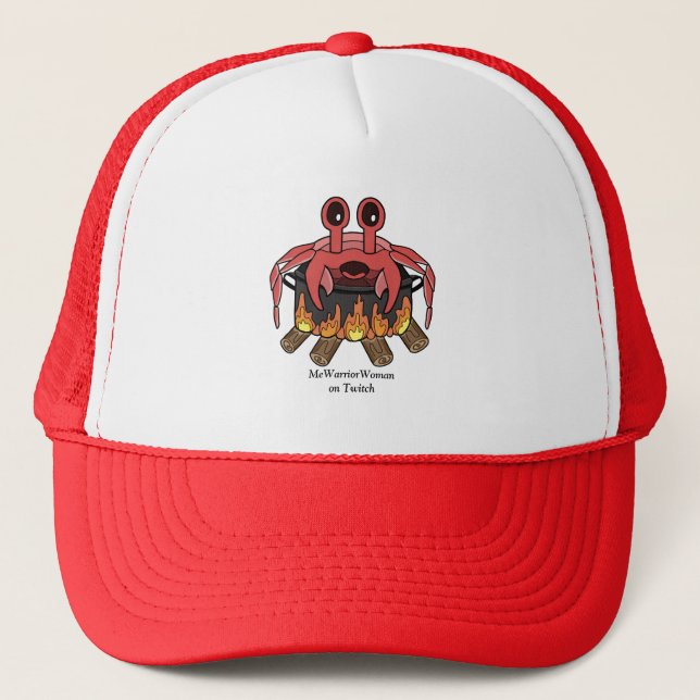 Casquette Crabe en Pot MeWarriorWoman sur Twitch (Devant)