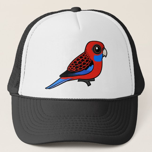 Casquette Cramoisi Rosella de Birdorable (Devant)