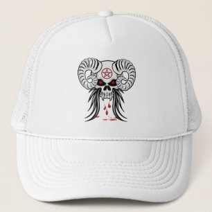 Casquette Crâne à cornes de bélier