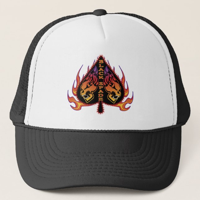 Casquette Crâne à épée noire (Devant)