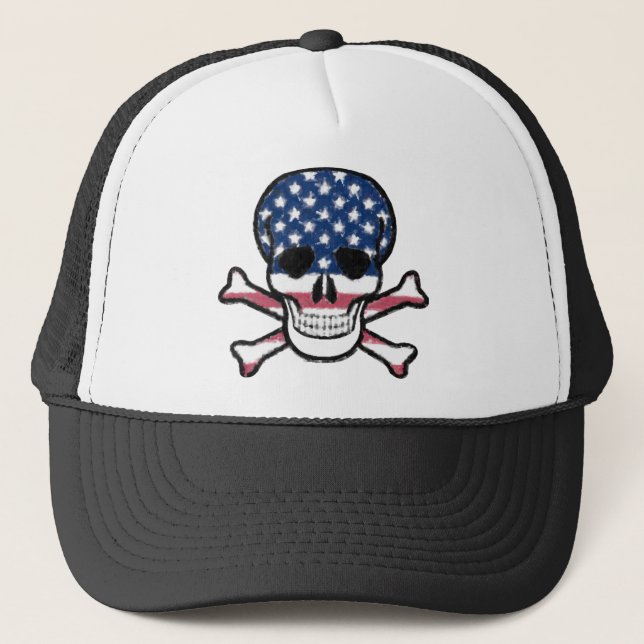 Casquette Crâne américain (Devant)