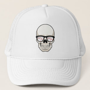 Casquette Crâne au poker avec des lunettes de soleil