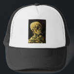 Casquette Crâne avec cigarette brûlante par Vincent van Gogh<br><div class="desc">Crâne avec Cigarette Brûlante par Vincent van Gogh est un post impressionnisme d'art vintage de peinture à vie morte. Portrait du squelette humain fumant. Grande image à utiliser pour les produits anti-tabac. Fumer tue 1 000 personnes chaque année, aider quelqu'un à arrêter de fumer aujourd'hui. Grande image pour Halloween ou...</div>