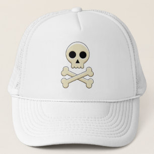 Casquette Crâne avec os