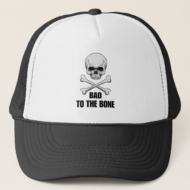 Casquette Crâne Bad to the Bone (Devant)