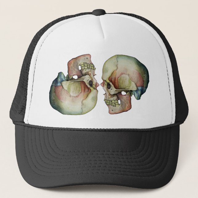 Casquette Crâne-Casquette d'arc-en-ciel (Devant)