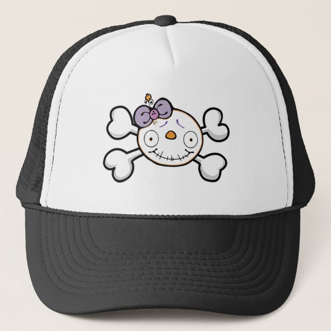 Casquette crâne de bébé et os croisés (Devant)