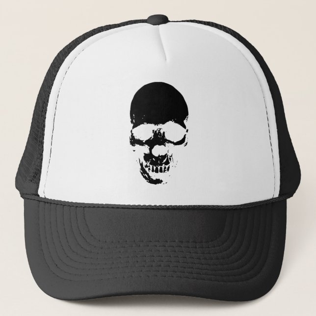 Casquette Crâne de la faucheuse noire (Devant)