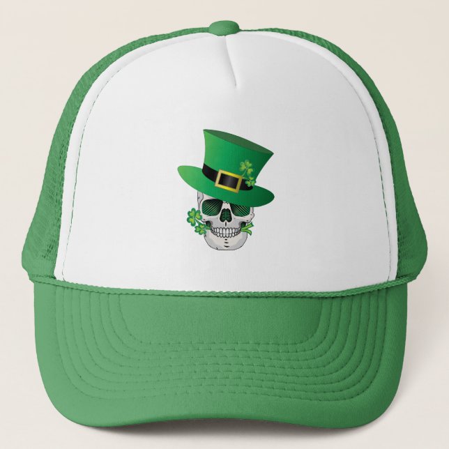 Casquette Crâne de Leprechaun irlandais (Devant)