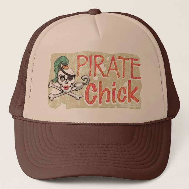 Casquette Crâne de poussin de pirate par des studios de (Devant)