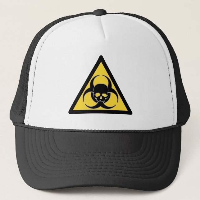 Casquette Crâne de risque biologique (Devant)