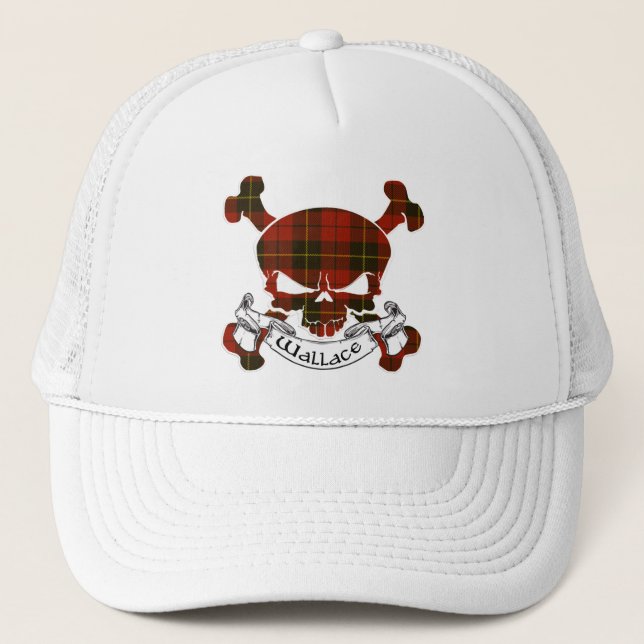 Casquette Crâne de Wallace Tartan (Devant)