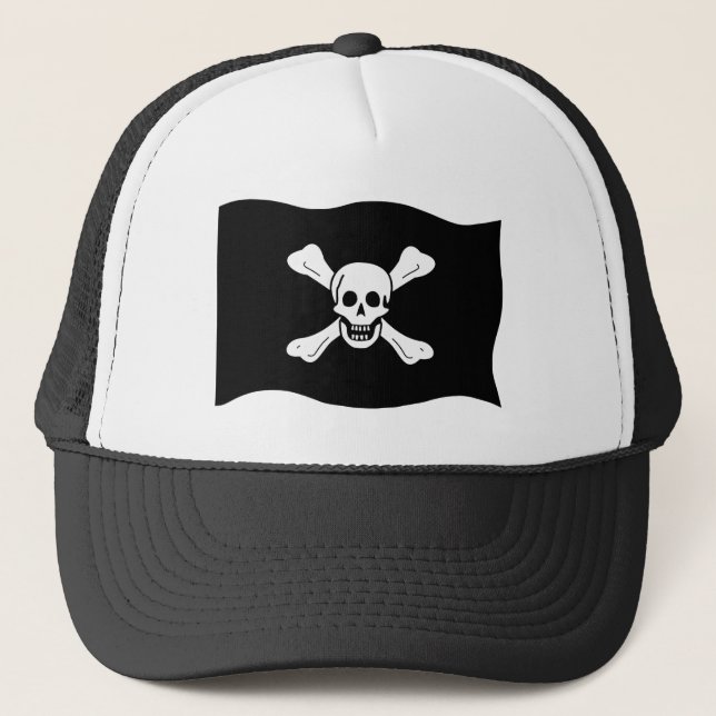 Casquette Crâne et os croisés (Devant)