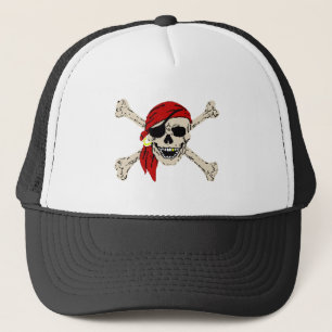 Casquette Crâne et os de pirate