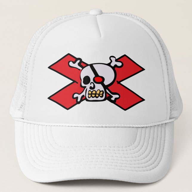 Casquette Crâne et «X» (Devant)