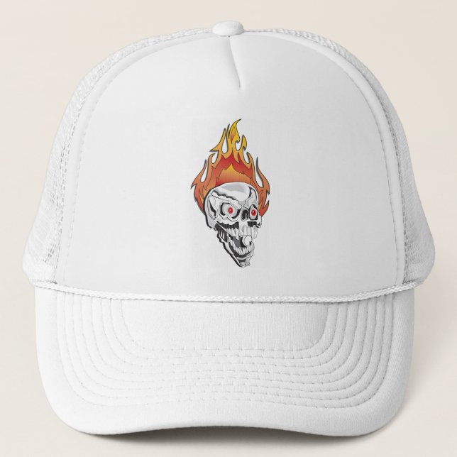 Casquette Crâne flamboyant (Devant)