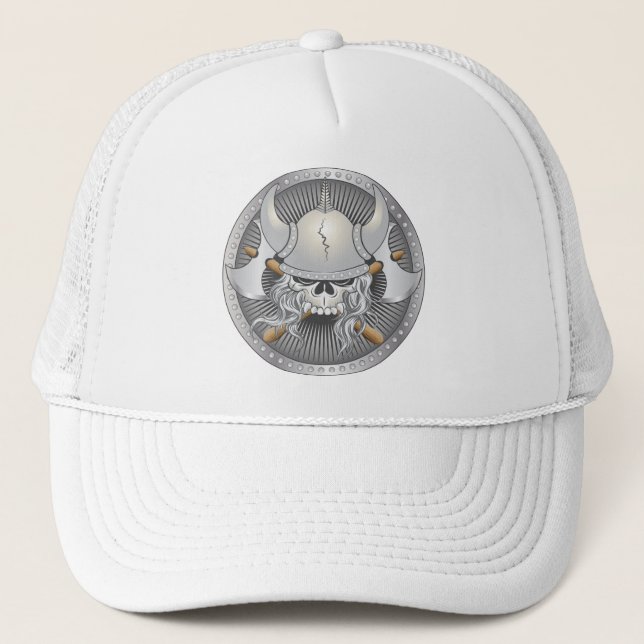 Casquette Crâne guerrier viking (Devant)