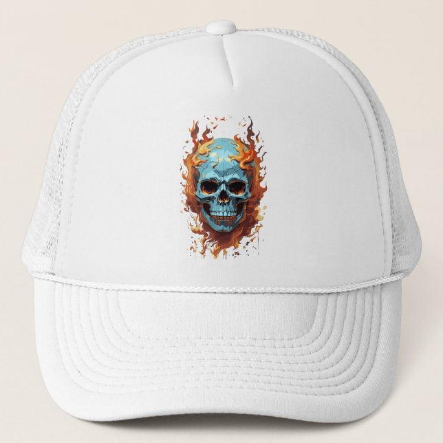 Casquette Crâne infernal (Devant)