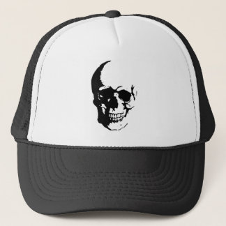 Casquette Crâne - Noir & Blanc Métal Imaginaire Art