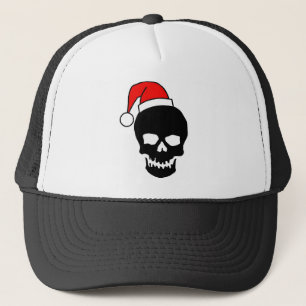 Casquette Crâne noir de Noël