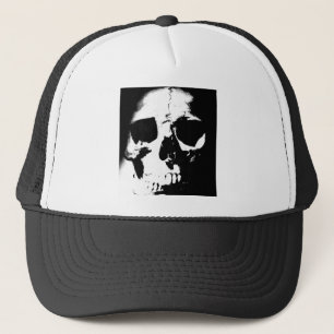 Casquette Crâne noir et blanc