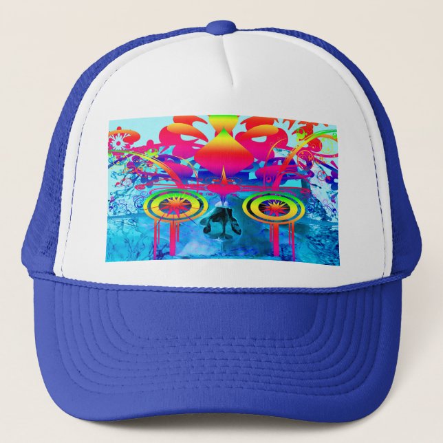 Casquette Crâne psychédélique (Devant)