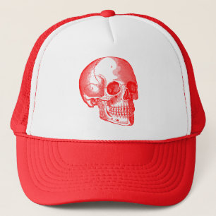 Casquette Crâne - Rouge