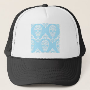 Casquette crâne victorien bleu