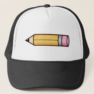 Casquette Crayon caricature jaune