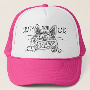 Casquette Crazy À Propos Chats Chat Lady Trucker Chapeau