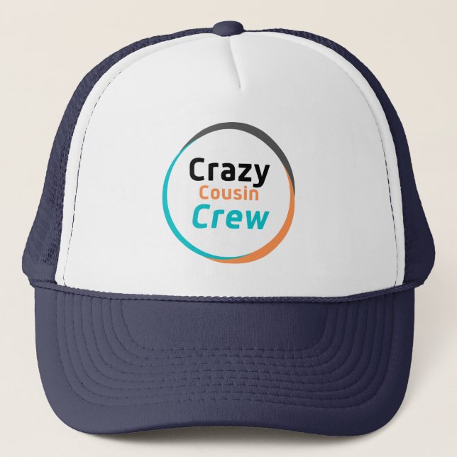 Casquette Crazy Cousin Crew Famille Réunion Drôle Dire (Devant)