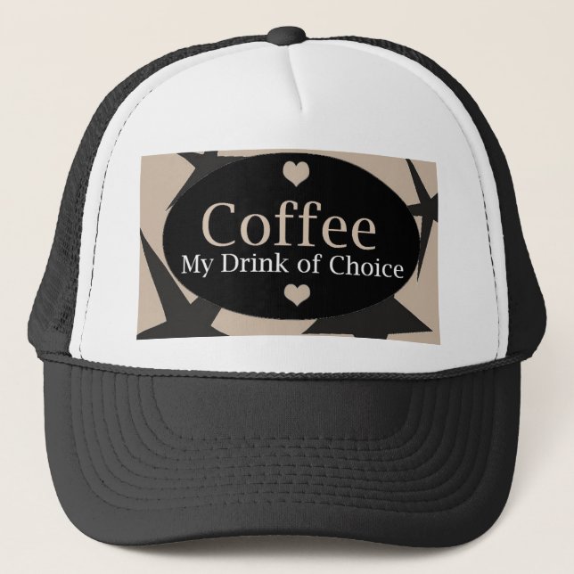 Casquette Création de café cool (Devant)
