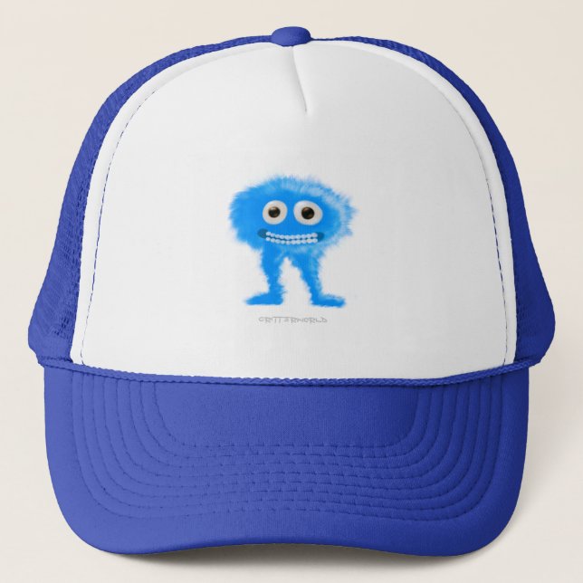 Casquette Créature aux longues jambes bleue (Devant)