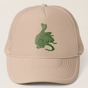 Casquette créature imaginaire mythique dragon vert mignon