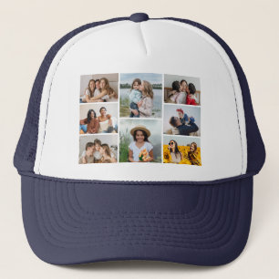 Casquette Créez votre propre collage de 8 photos
