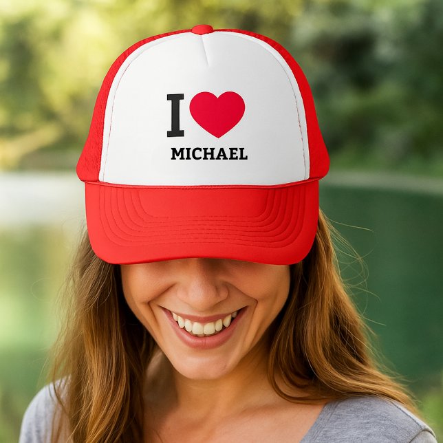 Casquette Créez votre propre Funny que j'aime (Create Your Own Funny I love Trucker Hat)