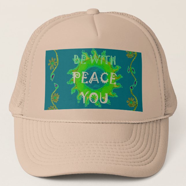 Casquette Créez Votre Propre Shalom Peace Soyez Avec Vous To (Devant)