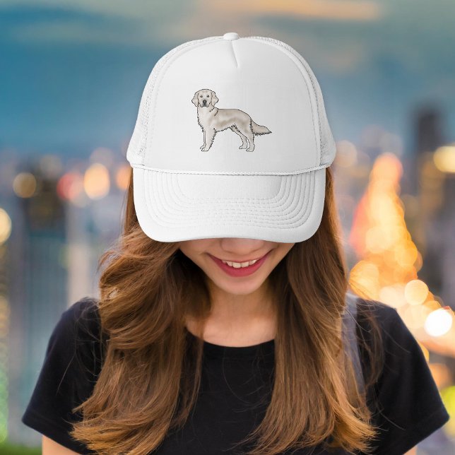 Casquette Crème anglaise Golden Retriever mignon chien de de (Créateur téléchargé)