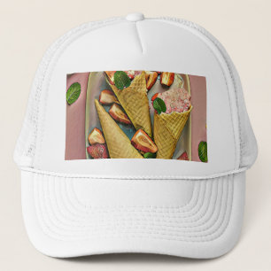 Casquette Crème glacée aux fraises