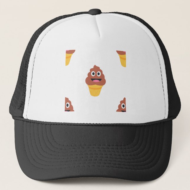 Casquette crème glacée cône émoji (Devant)