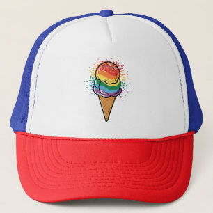 Casquette Crème glacée Rainbow LGBTQ+ Pride