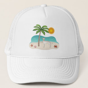 Casquette Crème Greyhound Italien À Tropical Summer Beach