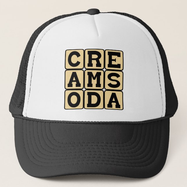 Casquette Crème Soda, Boisson Gazeuse (Devant)