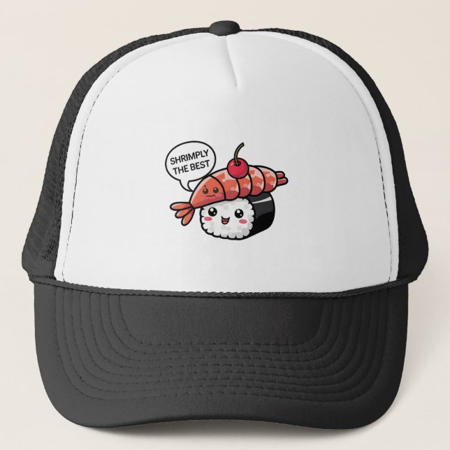 Casquette creuser le meilleur kawaii sushi (Devant)