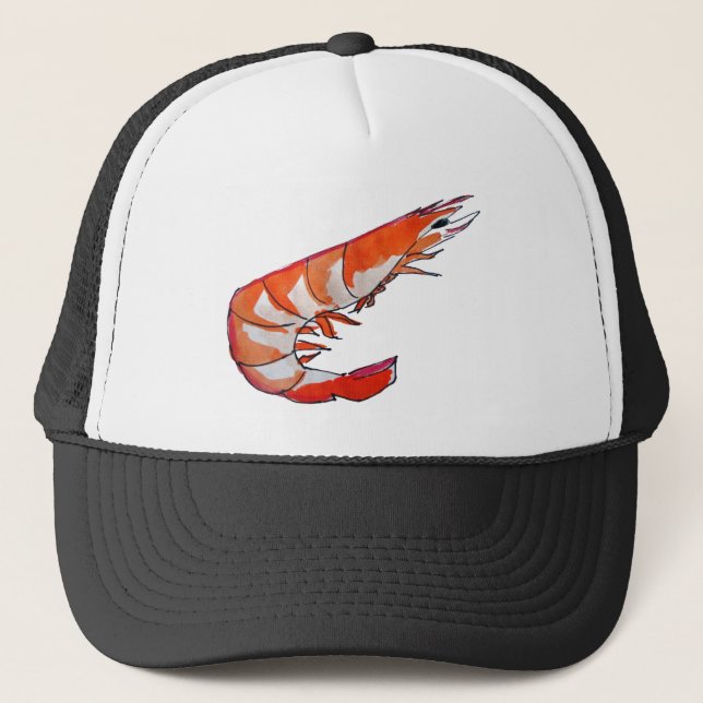 Casquette crevettes crevettes fruits de mer art kitsch (Devant)