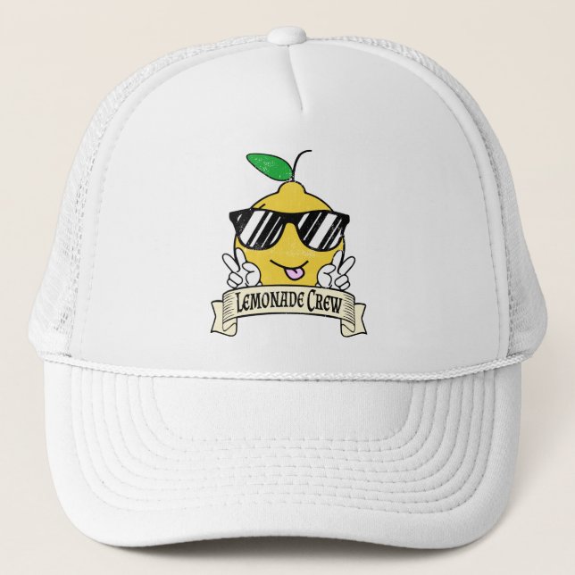Casquette Crew de limonade - Kawaii Peace Main et lunettes d (Devant)